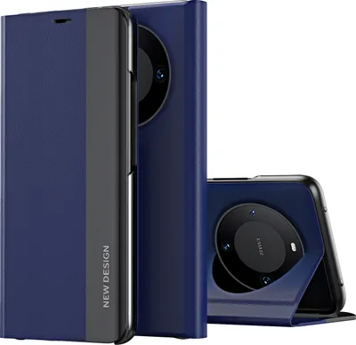 Obrázek produktu pro KoženéPolyuretanmagnetické pouzdro s flipem pro Huawei Mate 60 Dark Blue