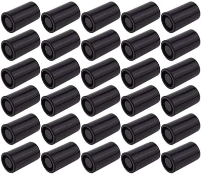 Productafbeelding van Set van 50 zwarte plastic doosjes, geschikt voor geocaching, het n en opslaan van kleine onderdelen.