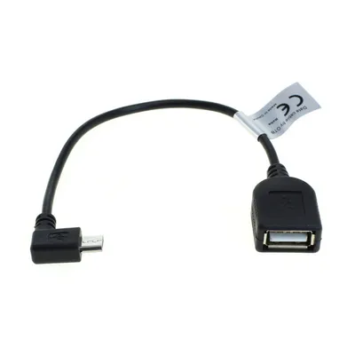 Produktbild von OTB Adapterkabel Micro-USB OTG (USB On-The-Go) für Smartphones, Tablets und Camcorder abgewinkelt