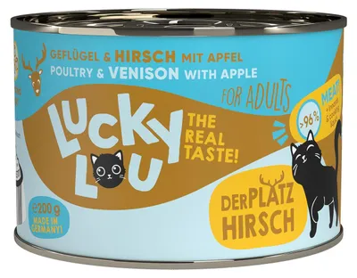 Produktbild von Lucky Lou Lifestage Adult Geflügel & Hirsch 6x 200 g