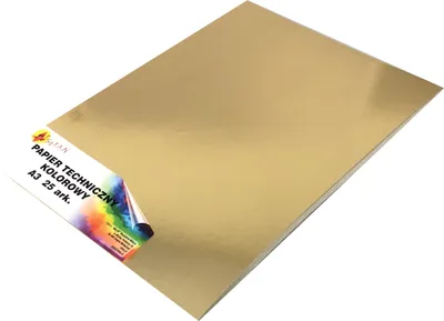 Immagine prodotto di Carta tecnica a colori A3 oro 25 fogli