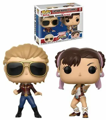 Immagine prodotto di Funko POP! Marvel Capitan Marvel vs Chun-Li 2pak