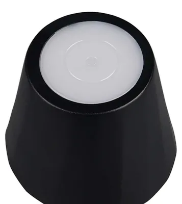 Image de Lampe de table d'extérieur LED, métal, noir, variateur tactile, H 21 cm