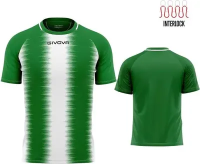 Productafbeelding van Sportshirt Givova Streep Groen-wit Groen