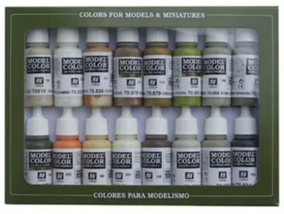 Produktbild von Vallejo 70.141 - Farb-Set, Erdtöne, 16 x 17 ml  - Neu