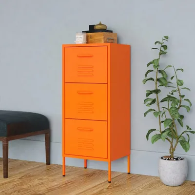 Obrázek produktu pro Úložná skříň 42,5 x 35 x 101,5 cm ocel orange