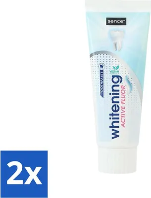 Produktbild von Sence - Whitening - Zahnpasta - Mit Fluor - 75 ml - Vorteilspack - 2 Stücke