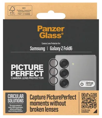 Produktbild von PanzerGlass ® PicturePerfect Karmeraschutz Samsung Galaxy Z Fold6, Samsung, Samsung - Galaxy Z Fold6, Trockene Anwendung, Kratzresistent, Schockresistent, Transparent, 1 Stück(e)