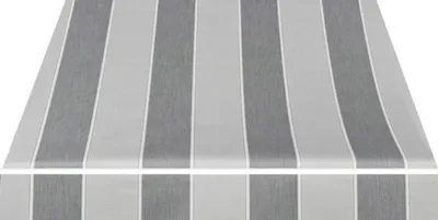 Produktbild von Gelenkarmmarkise 4x3 Stoffdessin 1465 (Shark) Gestell RAL 9006 weißaluminium Handkurbel Rechts inkl. Handlurbel