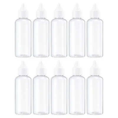 Produktbild von Kittifix Dosierflasche 80ml Schwarz mit Dosierspitze LDPE 10er Set