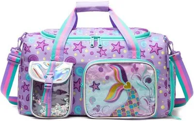 Produktbild von Große Sporttasche mit Schuhfach für Mädchen – Reisetasche, Schwimmtasche und Weekender