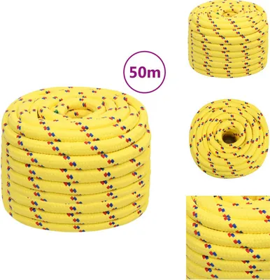 Produktbild von vidaXL Bootsseil Gelb 20 mm 50 m Polypropylen -  Seile