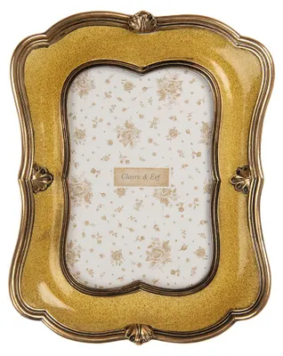 Produktbild von Clayre & Eef Bilderrahmen 10x15 cm Goldfarbig Kunststoff