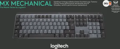 Immagine prodotto di Tastiera Logitech MX meccanica, senza fili, Bolt, Bluetooth