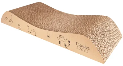 Productafbeelding van Creative Pets Krabplank Kat 57 x 21 x 8 cm, Natuurlijke Krabpaal
