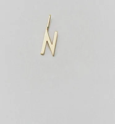 Produktbild von Design Letters - Anhänger "N" Gold