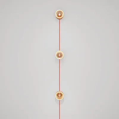Immagine prodotto di Creative Cables - Lampada da parete Spostaluce con spina e 3 lampadine Ghost