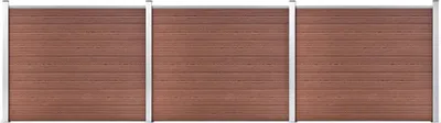Immagine prodotto di Maison Exclusive - Set di elementi per recinzione in WPC 526 x 146 cm, marrone