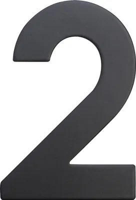 Obrázek produktu pro Nerezové číslo RN.75L.2.CE v plochém „2D“ provedení, matná černá