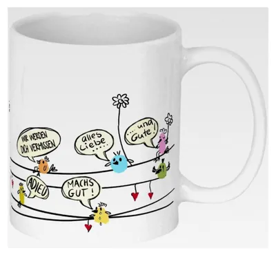Produktbild von Abschiedsgeschenk für Kollegen, personalisierte Tasse, Geschenk zur Verabschiedung