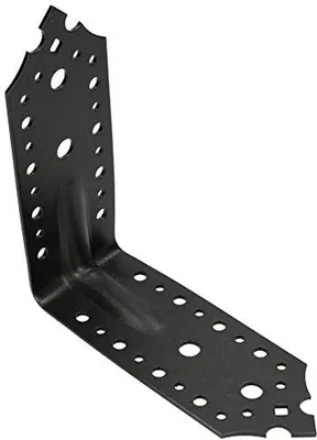 Obrázek produktu pro KOTARBAU® Úhelníková spojka 165x165x65mm s otvorem pro žebro Úhelníková konstrukce Úhelníková spojka pro dřevo Úhelníková spojka pro trám Práškové lakování Černá dekorativní barva