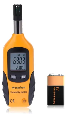 Digitales Hygrometer & Thermometer mit Taupunkt, 2-in-1, inkl. Batterie