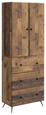 Image de vidaXL, ensemble de 2 armoires, 66 x 34,5 x 90 cm, matériau de bois, bois recyclé