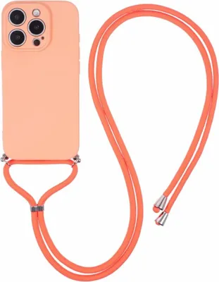 Produktbild von iPhone 16 Pro Max Hülle - Coverup Colour TPU Back Cover mit Handykette - Peach