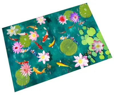 Productafbeelding van 3D Patroon Deurmat 120x140cm Antislip en Wasbaar