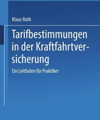 Produktbild von Tarifbestimmungen in der Kraftfahrtversicherung