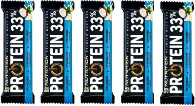 Produktbild von Go On Nutrition Protein Bar 33% - 25 x 50g-Riegel Coconut
