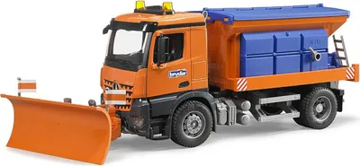 Produktbild von BRUDER MB Arocs Winterdienst mit Räumschild, Winterdienstfahrzeug, 4 Jahr(e), Acrylnitril-Butadien-Styrol (ABS), Blau, Orange