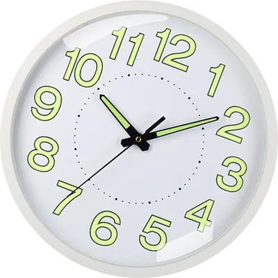 Image de Horloge silencieuse à quartz en plastique pour le salon, la chambre et la salle de bain (30 cm)