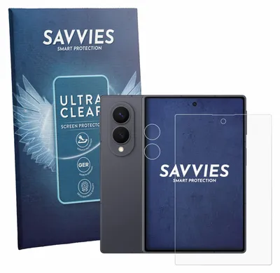 Produktbild von 18x Für Samsung Galaxy Z Fold 8 (Display+Kamera) Schutzfolie Savvies Displayschutz Display Schutz Folie Klar Transparent