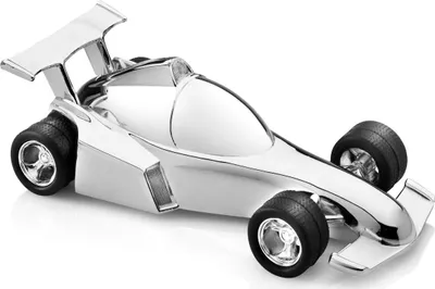 Image de Zilverstad Tirelire voiture de course 15.4x7.2x4.8cm argenté antique