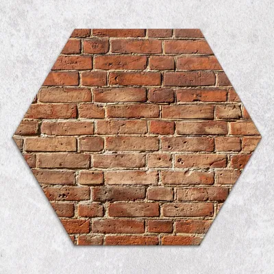 Produktbild von Glas-Herdabdeckplatten Glaskeramikkochfeld-Abdeckung Spritzschutz Glas Hexagon Schneidebrett 40 cm Ziegelsteinbraun