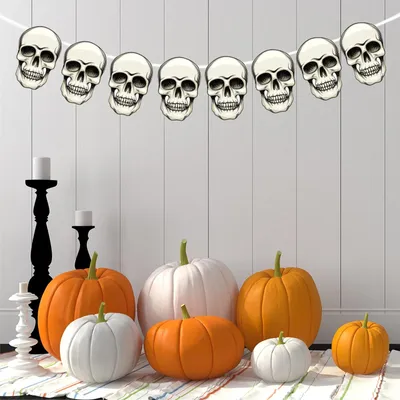 Produktbild von Halloween Wimpelkette, Deko DIY Banner, Party Girlande, Hängedeko, Halloween-Partydeko