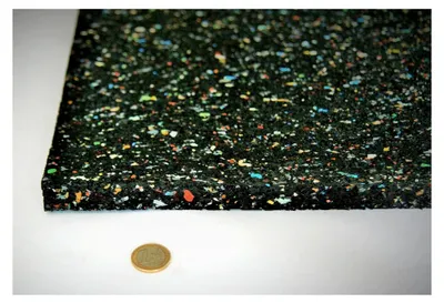 Produktbild von Gummimatte für Waschmaschinen - Anti-Vibrationsmatte HxBxT: 600x600x15mm