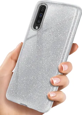 Produktbild von GLITTER-Case für Samsung Galaxy A70, Farbe:Sparkle - Silver