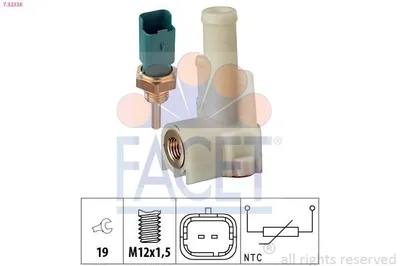 Produktbild von FACET Kühlmitteltemperatursensor 7.3233K für FIAT 500 C (312)