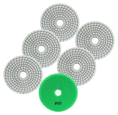 Image de Disques de polissage diamantés - lot de 6, pour granit et marbre