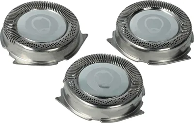 Produktbild von vhbw 3x Ersatz-Scherköpfe kompatibel mit Philips HQ6831, HQ6842, HQ6675, HQ6695, HQ6613, HQ6843, HQ6640, HQ6645, HQ6616 Elektrorasierer, Silber