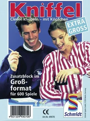 Produktbild von Kniffelblock groß 100 Blatt