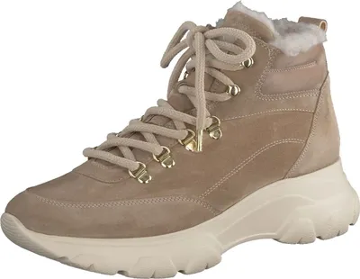 Produktbild von Paul Green Hightop-Sneaker - Beige Veloursleder Größe: 42 Normal