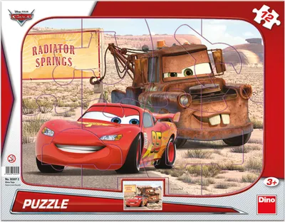 Image de Dino Puzzle Cars : Lightning & Peanut 12 pièces