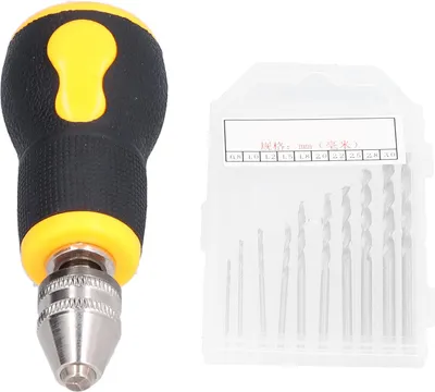Obrázok produktu pre Mini skrutkovač, prenosný, protišmykový, ručný skrutkovač, ručná vŕtačka 0,5–3,2 mm