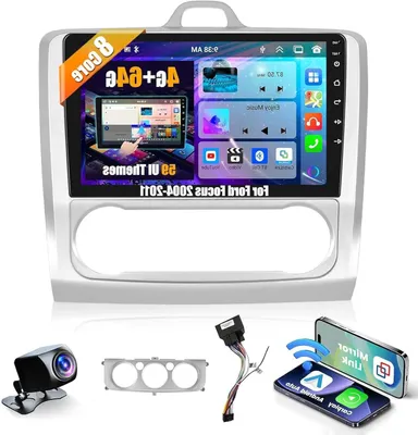 Obrázek produktu pro Android autorádio – Multimediální systém – Navigace – Rádio s dotykovým displejem – CarPlay, Android Auto