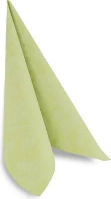 Produktbild von Hypafol Airlaid Motiv-Serviette Dauphine hellgrün | 100St. | 40x40cm | für Gastronomie & Zuhause | hochwertiges Material