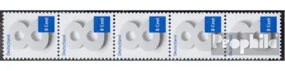 Produktbild von Briefmarken BRD (BR.Deutschland) 2015 Mi 3188R Fünferstreifen (kompl.Ausg.) postfrisch Ziffernzeichnung