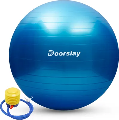 Produktbild von Anti-Burst-Yoga-Ball, 55 cm/65 cm/75 cm, Stabilitaet, Balance-Ball, Pilates, Barre, koerperliche Fitness, uebungsball mit Luftpumpe